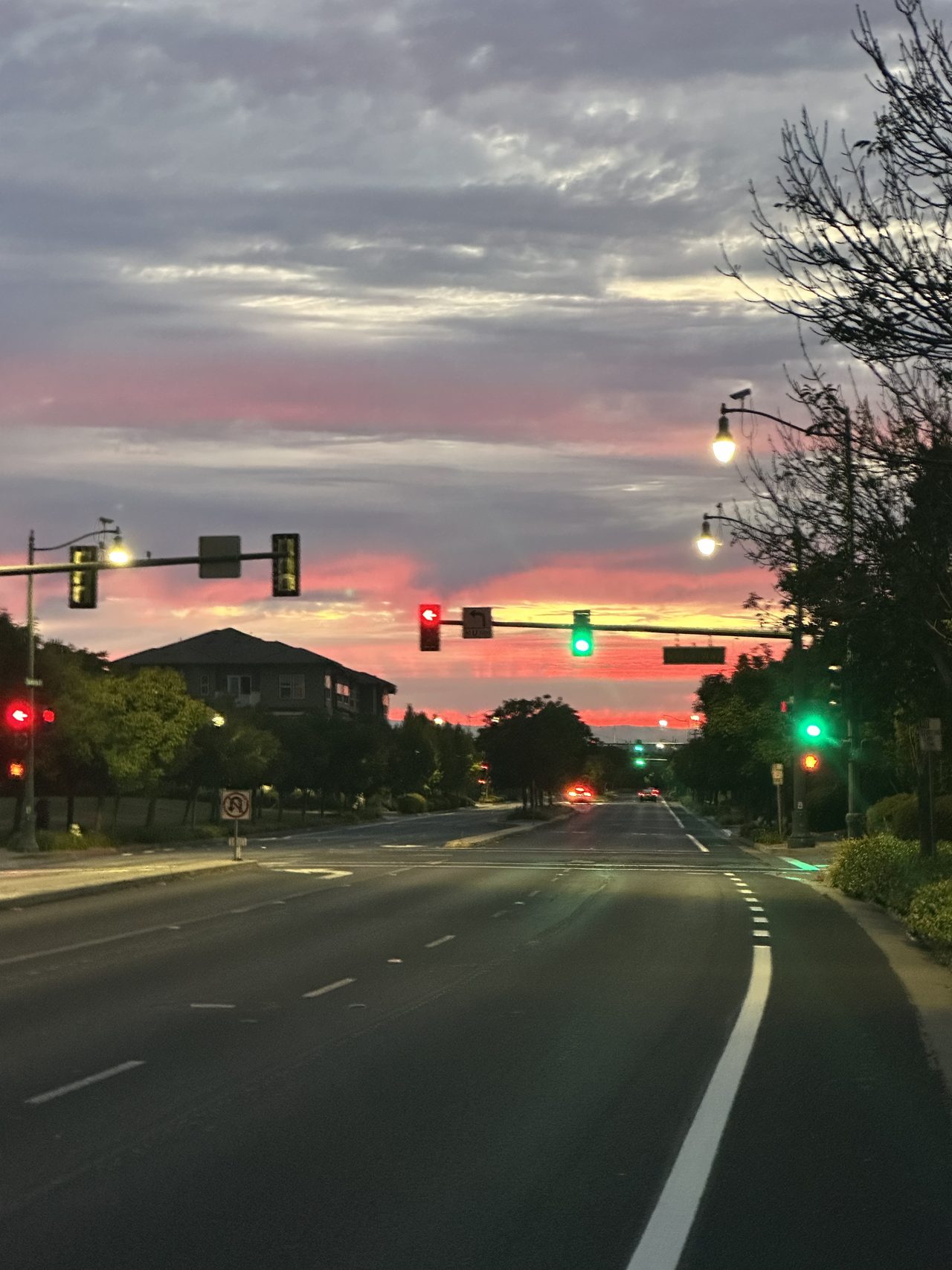 Caught the light red and got the phone out in time.